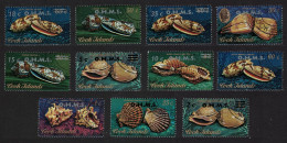 Cook Is. Shells 11v Overprint 'O.H.M.S.' 1978 Canc SG#O16-O26 - Islas Cook