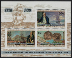 Cook Is. Captain James Cook Coins Ships MS 1978 MNH SG#MS616 Sc#501A - Islas Cook