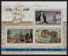 Cook Is. Captain Cook Coins Discovery Of Hawaii MS 1978 MNH SG#MS587 Sc#482a - Islas Cook