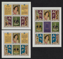 Cook Is. 25th Anniversary Of Coronation 3 Sheetlets 1978 MNH SG#593-MS601 - Islas Cook