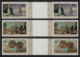 Cook Is. Captain Cook Discovery Of Hawaii 3v Gutter Pairs 1978 MNH SG#584-586 MI#547-549 Sc#480-482 - Islas Cook