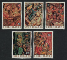 Cook Is. Christmas Renaissance Sculptures 5v Def 1976 SG#556-560 - Islas Cook