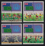 Cook Is. Football Fencing Olympic Games Montreal 4 Pairs 1976 MNH SG#547-554 Sc#451-458 - Islas Cook