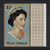 Cook Is. Queen Elizabeth II $1 Margin 1974 MNH SG#482 - Islas Cook