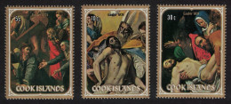 Cook Is. Easter Painting Raphael El Greco Caravaggio 3v 1974 MNH SG#461-63 - Islas Cook