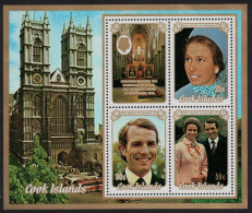 Cook Is. Princess Anne Royal Wedding MS Def 1973 SG#MS453 - Islas Cook
