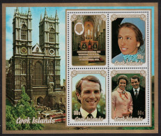 Cook Is. Princess Anne Royal Wedding MS 1973 MNH SG#MS453 - Islas Cook