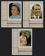 Cook Is. Princess Anne Royal Wedding 3v Corners 1973 MNH SG#450-452 - Islas Cook