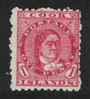 Cook Is. Queen Makea Takau 1d Non-watermark Paper T2 1902 MH SG#24 - Islas Cook