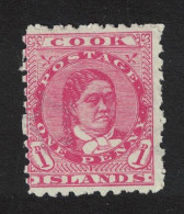 Cook Is. Queen Makea Takau 1d Watermark Paper 1902 MH SG#29 - Islas Cook
