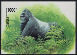 DR Congo WWF Grauer's Gorilla MS Imperf 2002 MNH MI#Block 117B - Nuevos