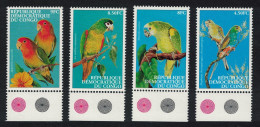 DR Congo Parrots Cockatoos Birds 4v Margins Traffic Lights 2000 MNH MI#1500-1503 - Nuevos