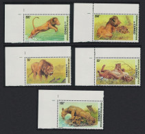 DR Congo Lions 5v Corners 2002 MNH Sc#1621-1625 - Ungebraucht