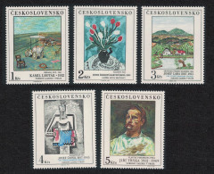 Czechoslovakia Art Paintings 21st Series 5v 1987 MNH SG#2904-2908 MI#2933-2937 - Ongebruikt