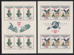 Czechoslovakia Prague Castle 19th Series 2 Sheetlets 1983 MNH SG#2685-2686 - Ongebruikt