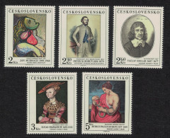 Czechoslovakia Art Paintings 12th Series 5v 1977 MNH SG#2375-2379 - Neufs