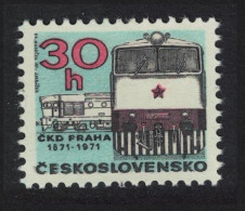 Czechoslovakia Centenary Of Prague CKD Locomotive Works 1971 MNH SG#1974 - Neufs