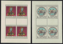 Czechoslovakia Prague Castle Art Treasures 6th Series 2v Sheetlets 1970 MNH SG#1892-1893 - Unused Stamps