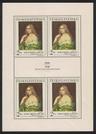 Czechoslovakia 'Josefina' Painting By Josef Manes Sheetlet 1968 MNH SG#1753 - Unused Stamps