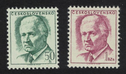 Czechoslovakia President Svoboda 2v 1968 MNH SG#1738a-1739a - Unused Stamps