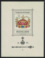 Czechoslovakia Royal Crown Sceptre And Orb Prague Castle MS 1966 MNH SG#MS1574 - Neufs