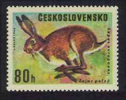 Czechoslovakia Brown Hare Game Animals 1966 MNH SG#1615 - Unused Stamps
