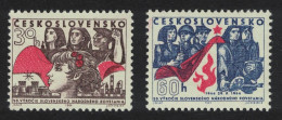 Czechoslovakia 20th Anniversary Of Slovak Rising 1964 MNH SG#1436-1437 - Unused Stamps