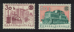 Czechoslovakia Locomotive Czech Engineering 2v 1964 MNH SG#1452-1453 - Neufs