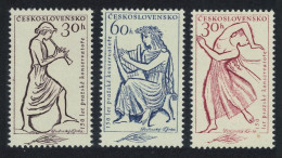 Czechoslovakia 150th Anniversary Of Prague Conservatoire 3v 1961 MNH SG#1223-1225 - Unused Stamps