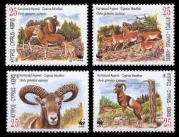 Cyprus WWF Mouflon 4v 1998 MNH SG#941-944 MI#914-917 Sc#920-923 - Unused Stamps