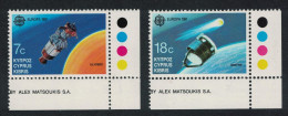 Cyprus Giotto Ulysses Satellites Europa In Space 2v Corners 1991 MNH SG#798-799 - Unused Stamps