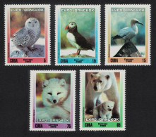 Caribic Snowy Owl Puffin Birds Polar Bear Fauna 5v 2003 MNH SG#4677-4681 - Unused Stamps