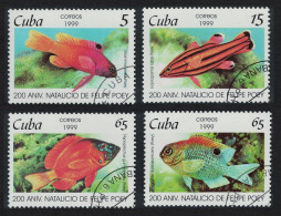 Caribic Fish 4v 1999 CTO SG#4347-4350 - Gebraucht