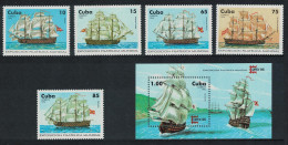 Caribic 18th-century Ships Of The Line 5v+MS 1996 MNH SG#4073-MS4078 - Ongebruikt