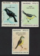 Caribic Blackbird Tody Christmas Birds 3v 1970 CTO SG#1810-1812 - Usati