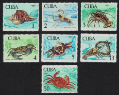 Caribic Crabs Lobsters Crustaceans Marine Life 7v 1969 MNH SG#1639-1645 - Ungebraucht