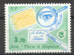 St Pierre And Miquelon, 1994, Salon Du Timbre Stamp Exhibition, MNH, Michel 685 - Unused Stamps