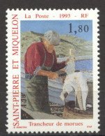 St Pierre And Miquelon, 1993, Fish, Fishery, Industry, MNH, Michel 653 - Nuevos