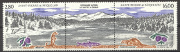 St Pierre And Miquelon, 1993, Nature Protection, Conservation, Fish, Landscape, MNH Strip, Michel 662-663 - Unused Stamps