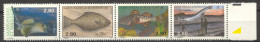 St Pierre And Miquelon, 1993, Fish, Animals, MNH Strip, Michel 658-661 - Unused Stamps