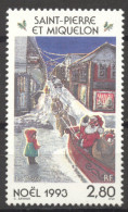 St Pierre And Miquelon, 1993, Christmas, MNH, Michel 669 - Nuevos