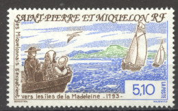 St Pierre And Miquelon, 1993, Boats, Ships, Madeleine Islands, MNH, Michel 657 - Unused Stamps