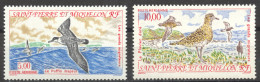 St Pierre And Miquelon, 1993, Birds, Animals, MNH, Michel 654-655 - Unused Stamps