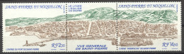 St Pierre And Miquelon, 1990, City Of Saint Pierre, MNH Strip, Michel 602-603 - Unused Stamps