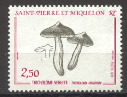 St Pierre And Miquelon, 1989, Mushroom, MNH, Michel 569 - Nuevos
