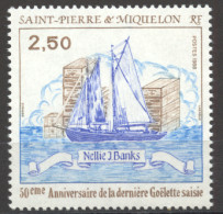 St Pierre And Miquelon, 1988, Sailing Ship, Alcohol Smuggling, Prohibition, MNH, Michel 564 - Nuevos