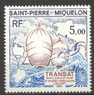 St Pierre And Miquelon, 1987, Sailing Regatta, Sports, MNH, Michel 545 - Nuevos