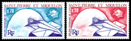 St Pierre And Miquelon, 1974, UPU Centenary, Universal Postal Union, United Nations, MNH, Michel 496-497 - Unused Stamps