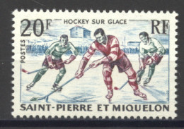 St Pierre And Miquelon, 1959, Ice Hockey, Sports, MNH, Michel 390 - Ongebruikt