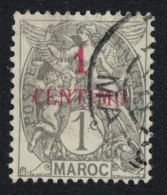 Fr. Morocco 1c Overprint 1908 Canc SG#14 MI#20 Sc#11 - Gebraucht